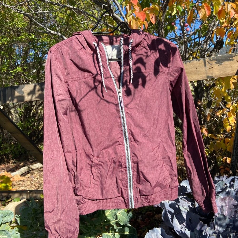Maroon Zine Windbreaker
